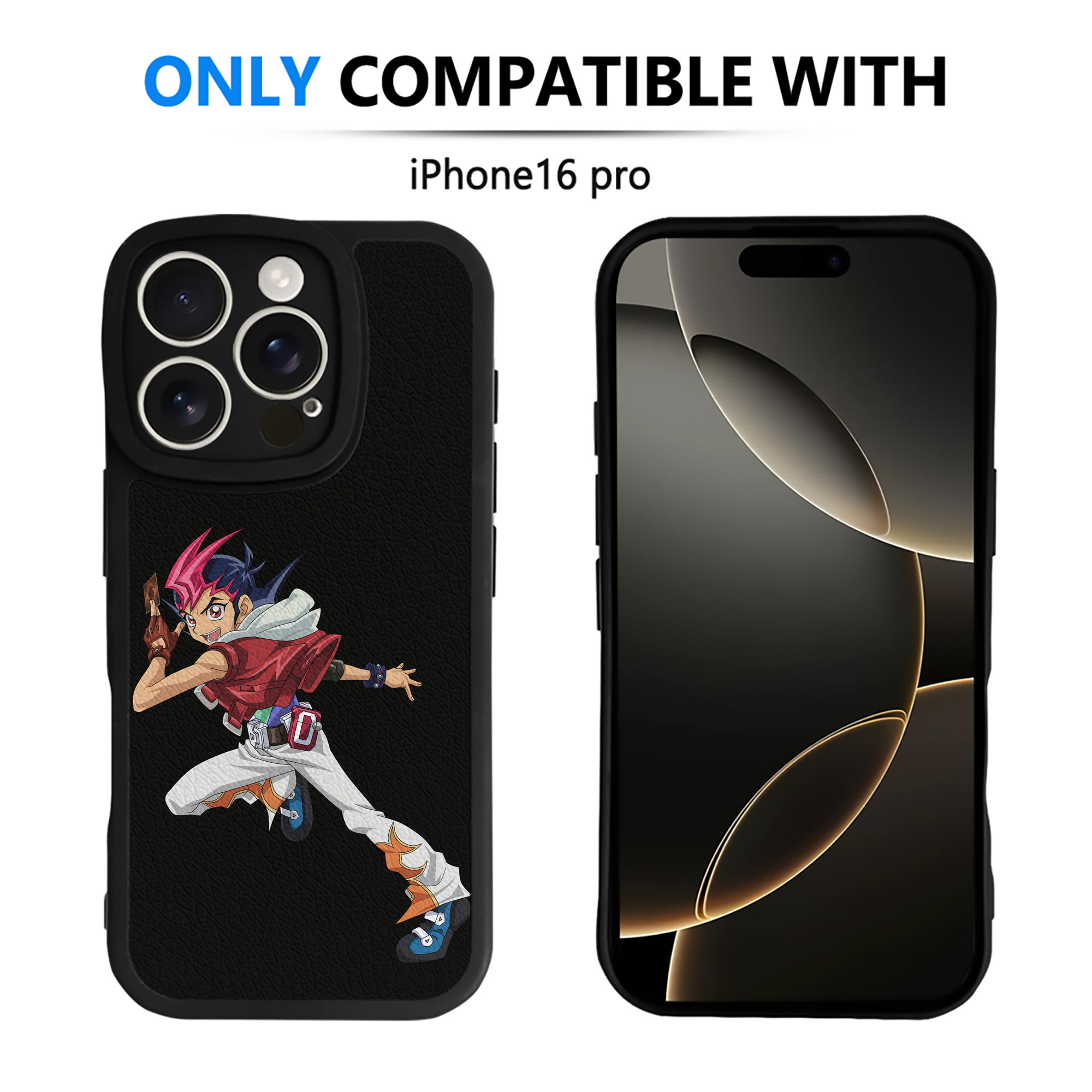 遊☆戯☆王 Yu-Gi-Oh! 【iPhone 16シリーズ対応】シリコンスマホケース（レザー調） 材質：シリコン